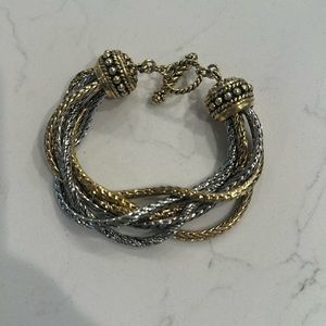 Lia Sophia Jenny Chain Bracelet silver gold